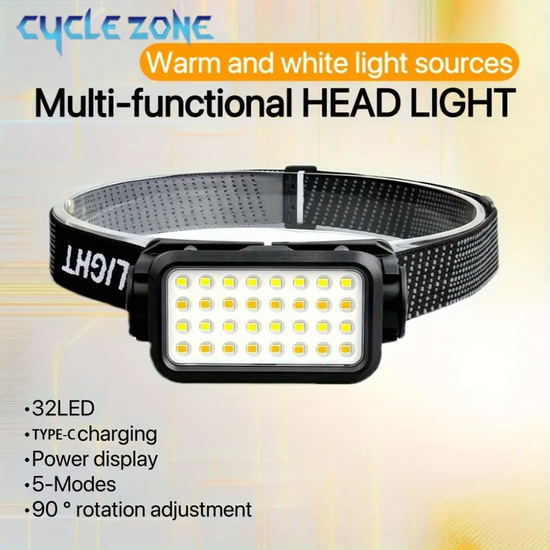 Outdoor Hunting Supplies Inc - Rechargeable Headlamp with 32 LED 5
