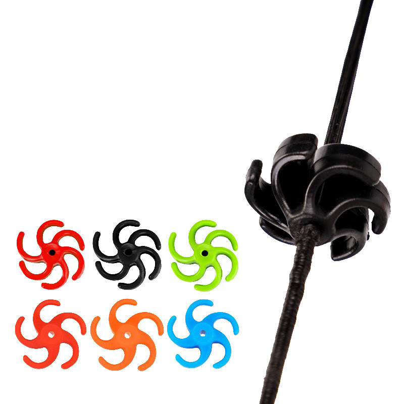 Bow Stringer Tool - 4pcs Bowstring Stabilizer Rubber Compound Bow