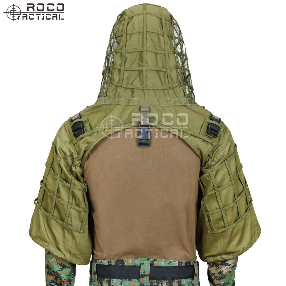 ROCOTACTICAL Bắn Tỉa Trong Quâ - đánh giá và giá Ghillie Suit Woodland