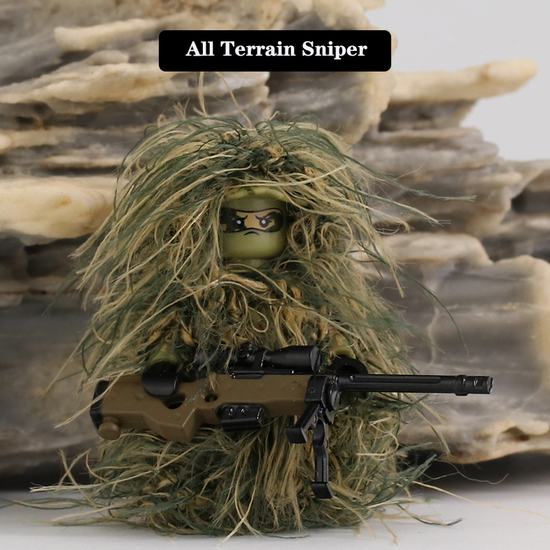 Military Series Soldier Figure - đánh giá và giá Ghillie Suit Woodland