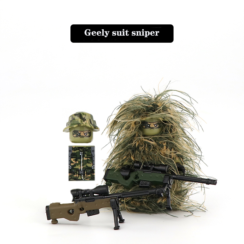 Military Series Soldier Figure - đánh giá và giá Ghillie Suit Woodland