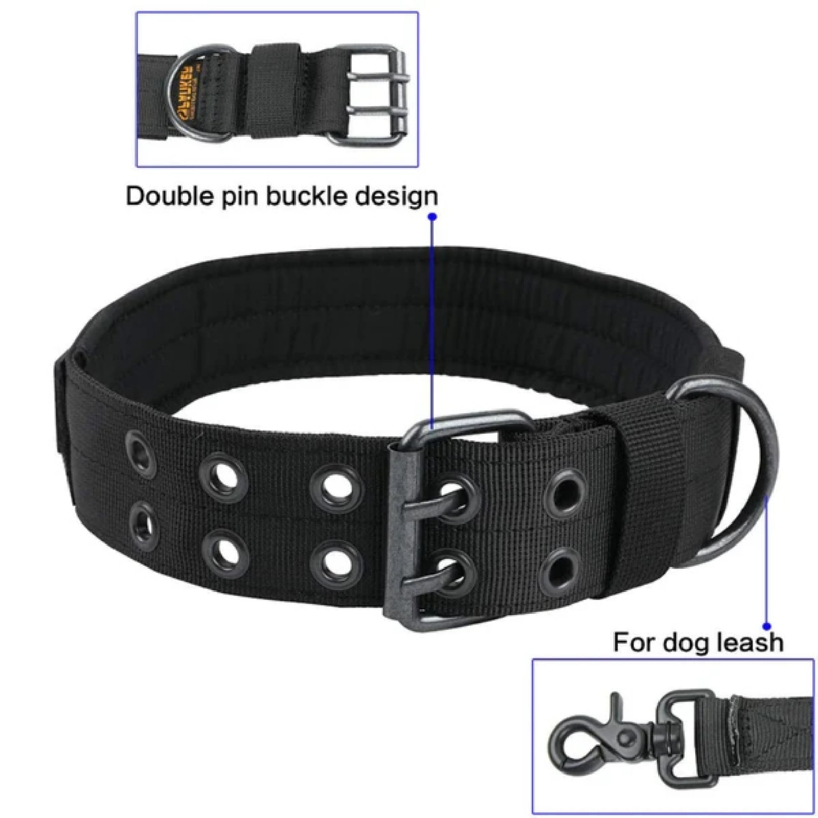 Camo Tactical Dog Collar Heavy - đánh giá và giá Outdoor Hunting Dog Collar