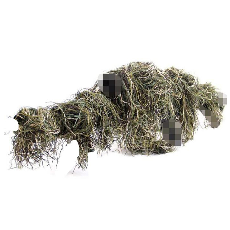 Grass Type Hunting Rifle Wrap  - đánh giá và giá Ghillie Suit Woodland