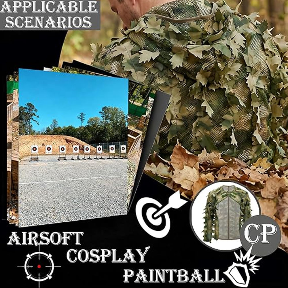 Cape Style Ghillie Suit Camo L - đánh giá và giá Ghillie Suit Woodland