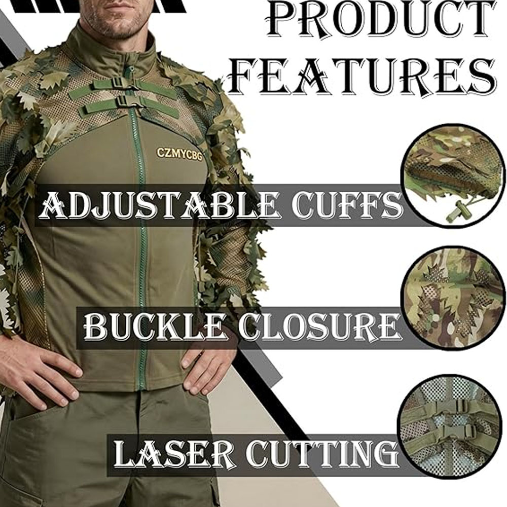 Cape Style Ghillie Suit Camo L - đánh giá và giá Ghillie Suit Woodland