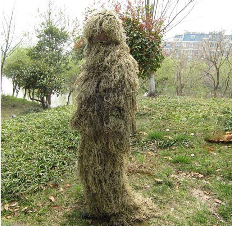 Winter 3D White Snow Ghillie S - đánh giá và giá Ghillie Suit Woodland