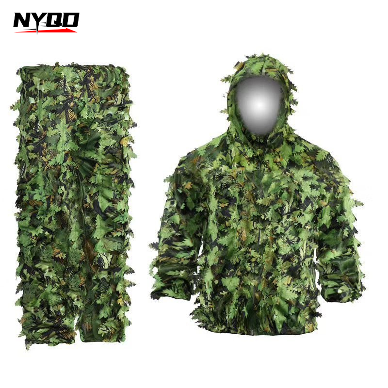 3D Leaf Ghillie Suit Hunting C - đánh giá và giá Ghillie Suit Woodland