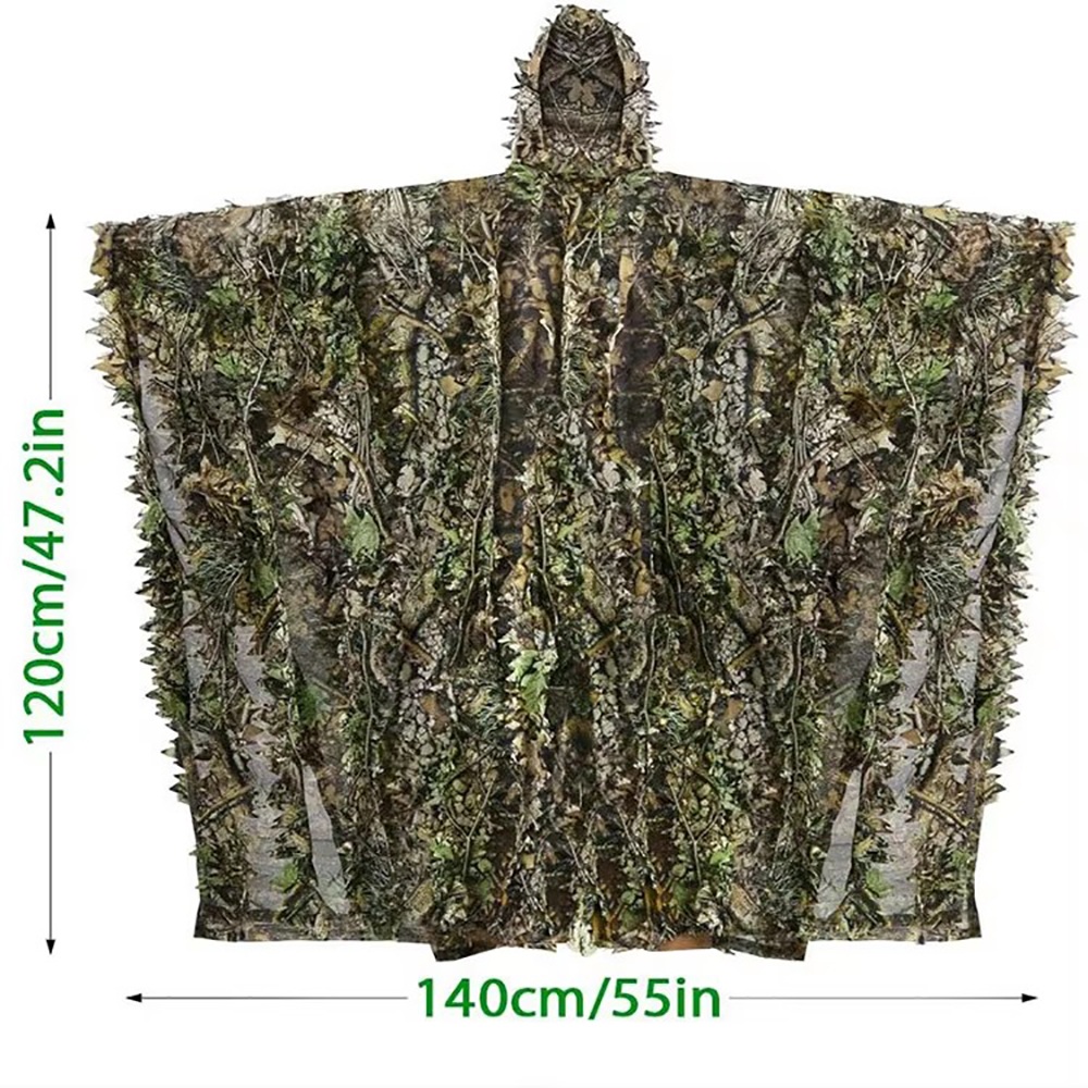 Ngụy Trang Áo Ghilê Đuôi Nơ 3D - đánh giá và giá Ghillie Suit Woodland