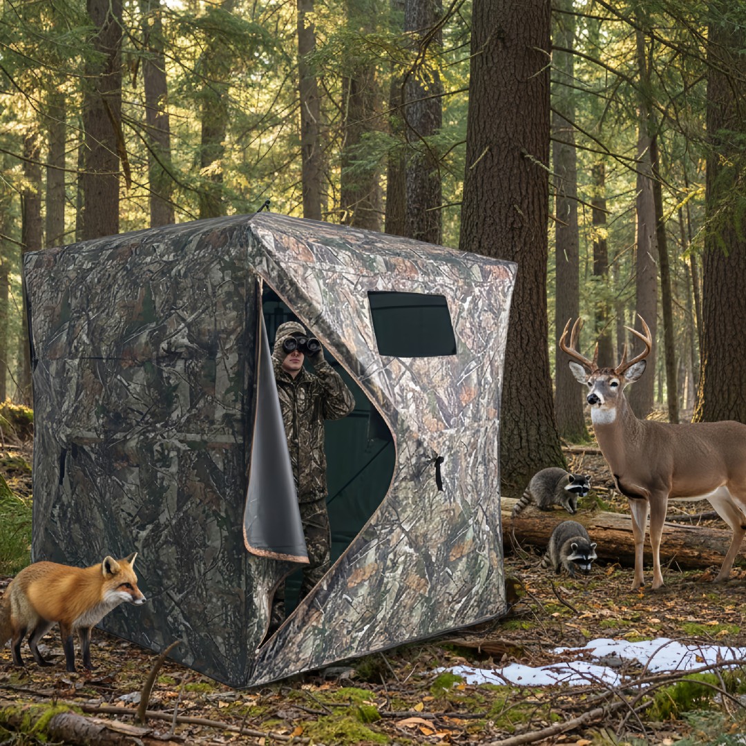 Camouflage Pop-Up Hunting Blin - đánh giá và giá Hunting & Outdoor Supplies
