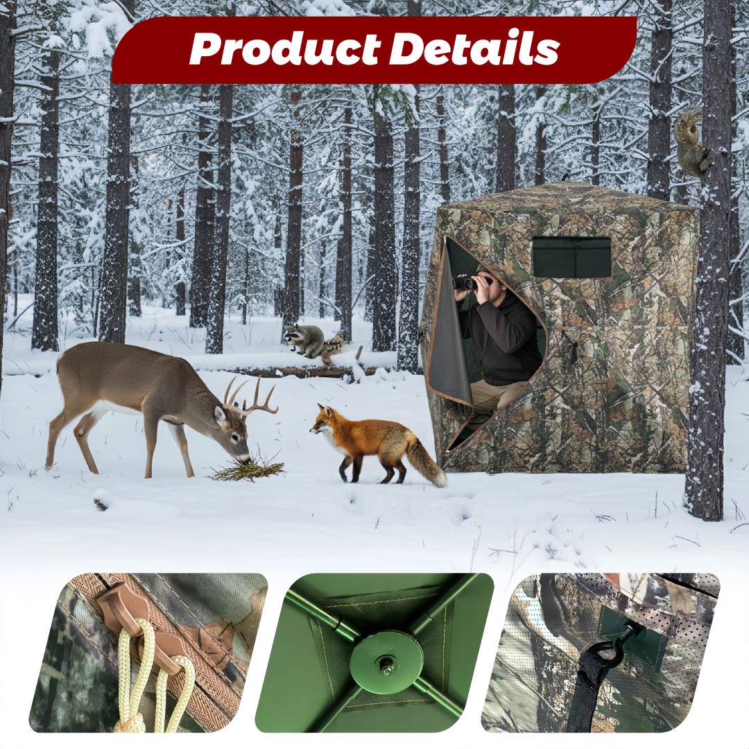 Camouflage Pop-Up Hunting Blin - đánh giá và giá Hunting & Outdoor Supplies