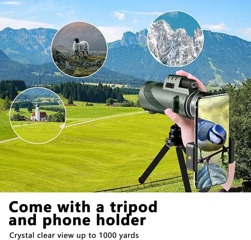 80x100 HD Monocular for Smartp - đánh giá và giá Monocular Night Vision
