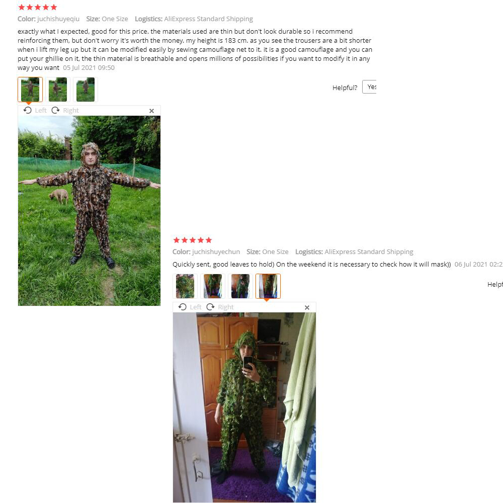 New-Sticky Flower Bionic Leave - đánh giá và giá Ghillie Suit Woodland